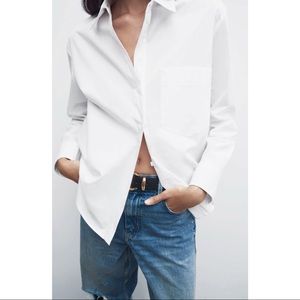 Zara White Blouse